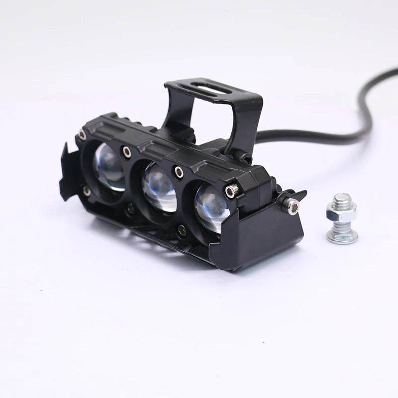 Dual-Color Motorcycle LED Spotlights – Hi/Low Beam Fog Lights, IP68 Waterproof, 1800LM Brightness for Cars, Trucks & SUVs - One-Sake.com