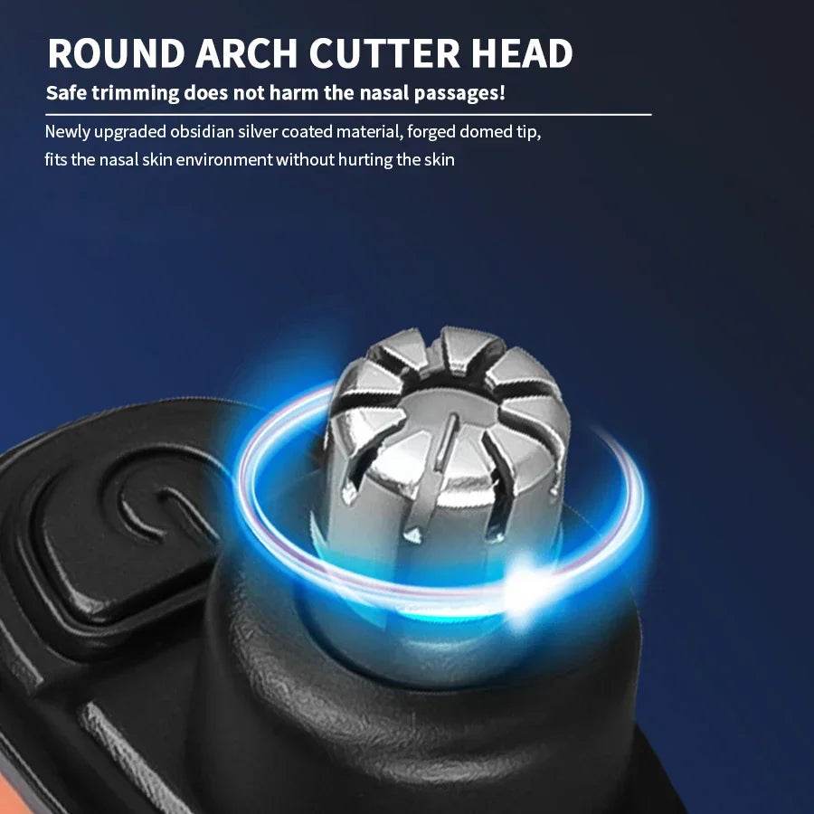 2-in-1 Electric Portable Ear &amp; Nose Hair Trimmer | Painless Grooming Tool for Men - One-Sake.com