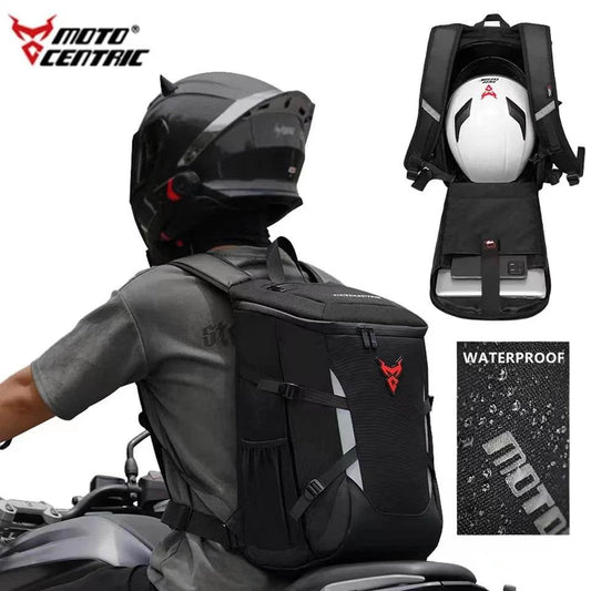 MOTOCENTRIC 28L Motorcycle Backpack - Waterproof, Multi-Functional, and Stylish - One-Sake.com