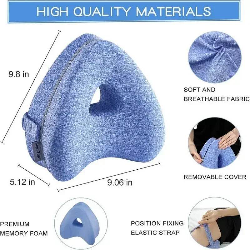 Memory Cotton Leg Pillow Sleeping Orthopedic Sciatica Back Hip Joint For Pain Relief Thigh Leg Pad Cushion Home Foam Pillow - One-Sake.com
