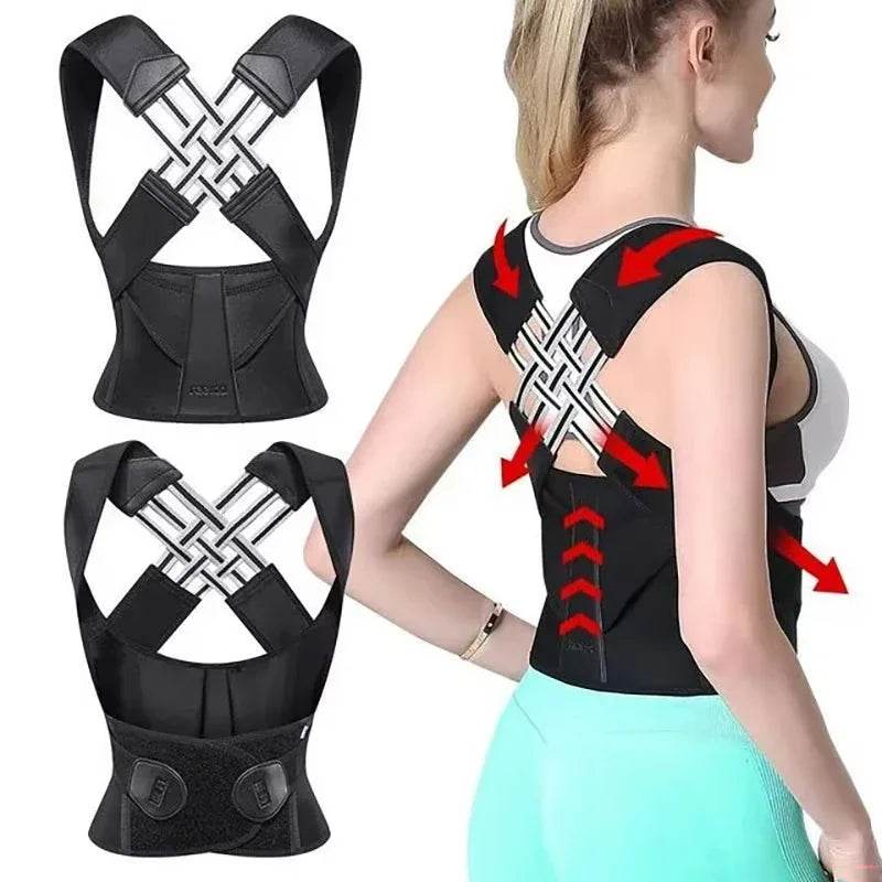 Adjustable Posture Corrector Brace – Prevent Hunchback & Spinal Distortion | Comfortable Back Support for Men & Women - One-Sake.com