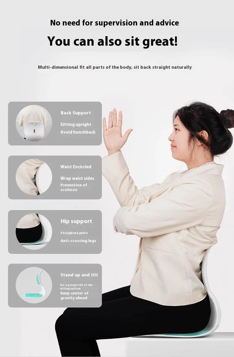 Waist Pad Office Memory Sponge Breathable Long Sitting Without Tiring Home/Outdoor Back Posture Correction Pad - One-Sake.com
