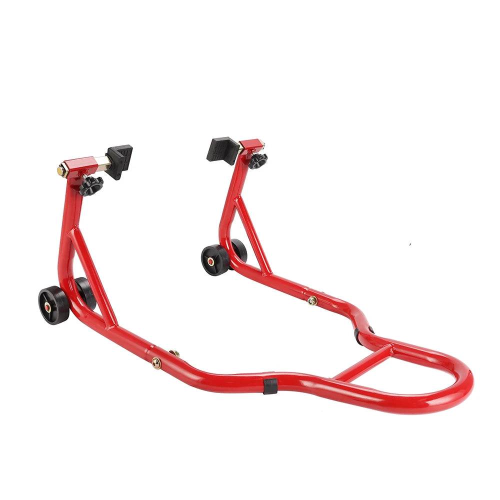 Universal Motorcycle Rear Wheel Stand - Durable Black Auto Wheel Support Frame for Harley, Suzuki & All Bikes, Tire Repair Tool - One-Sake.com
