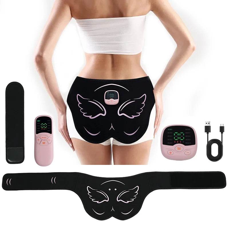 EMS Hip & Buttock Trainer – 10 Modes, 30 Intensity Levels, Remote-Controlled Muscle Stimulator for Butt Lifting & Slimming - One-Sake.com