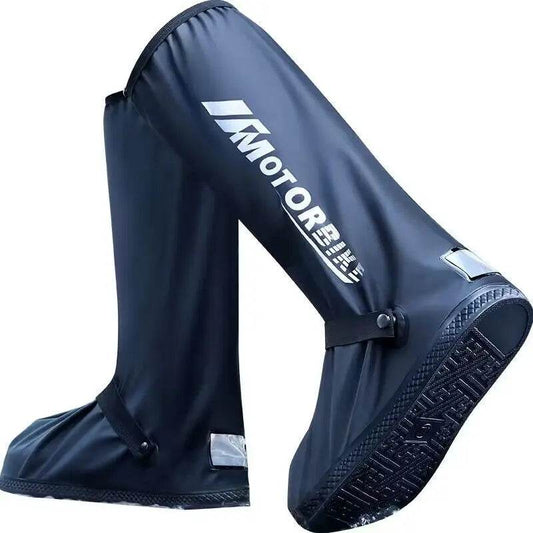 High-Tube Waterproof Motorcycle Rain Boots - Stay Dry, Safe, and Stylish on Every Ride - One-Sake.com