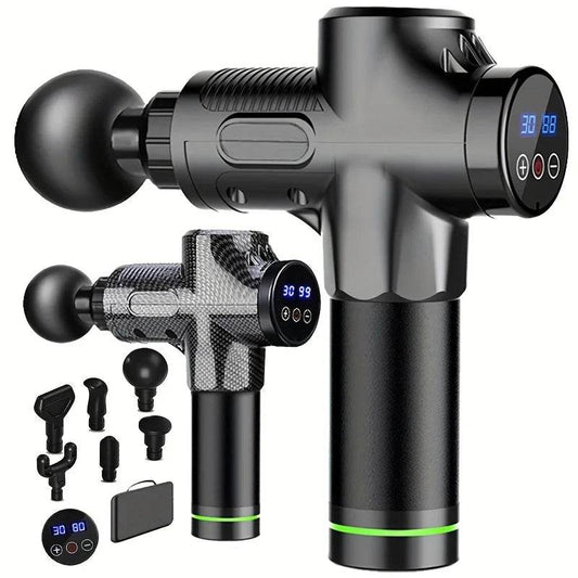 30 Level Massage Gun Fascia Deep Muscle Relax Body Neck Massager Electric Fitness Equipment Noise Reduction Male Female - One-Sake.com