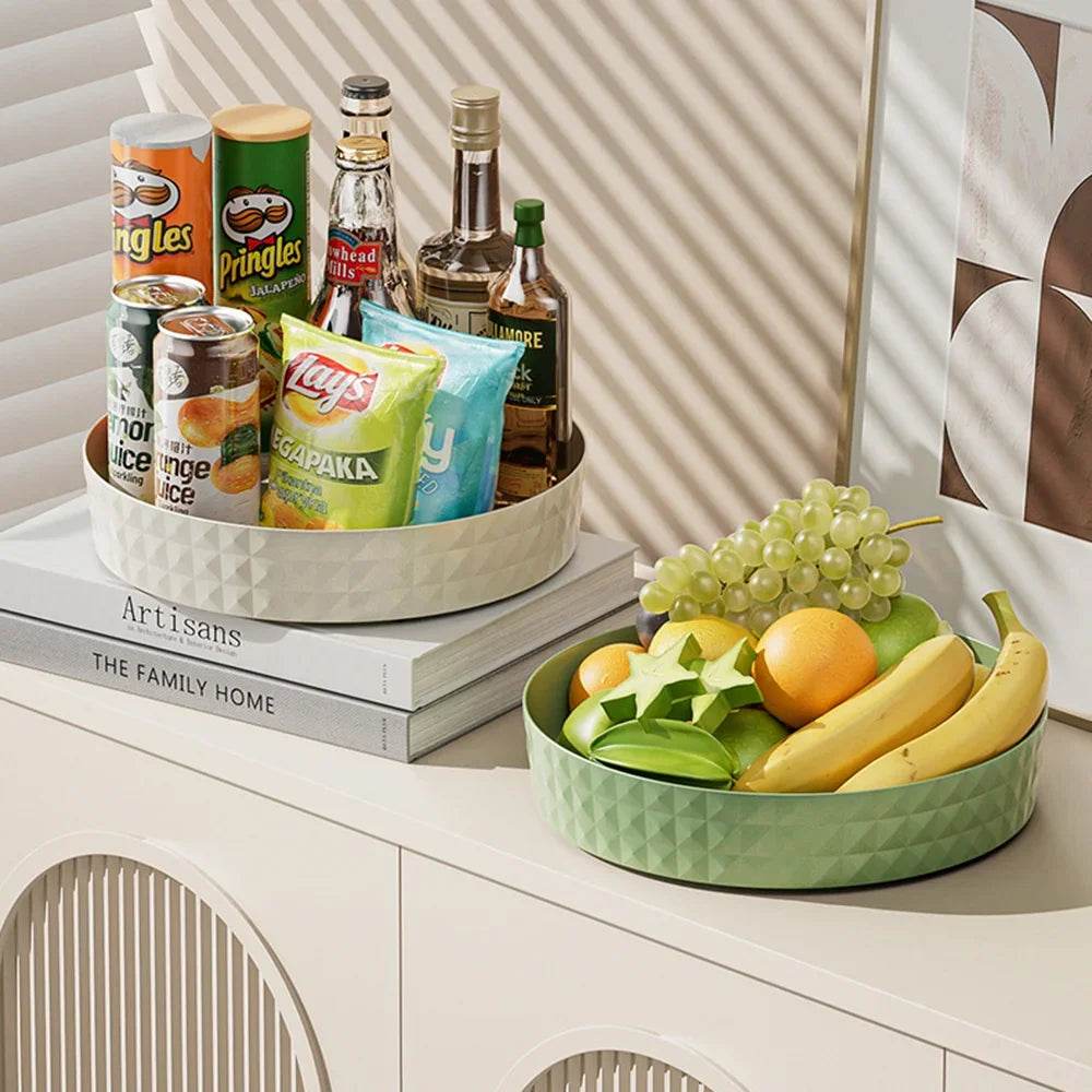 360° Rotating Seasoning Rack – Non-Slip Kitchen Spice Organizer & Multi-Purpose Storage Tray - One-Sake.com