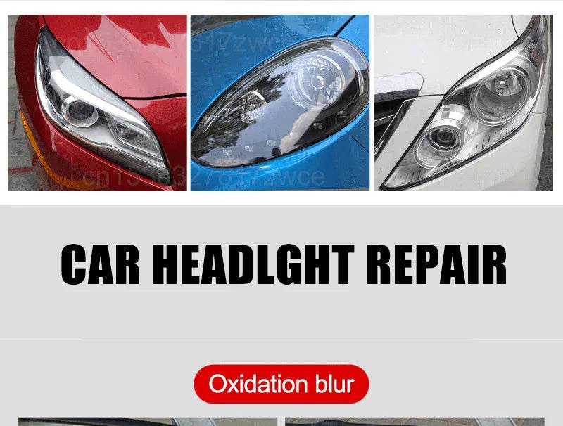 Car Headlight Restoration Polishing Kit – Oxidation Remover Paste for Yellowed, Foggy, or Scratched Headlights [Scratch Repair Paste for Improved Night Visibility &amp; Vehicle Maintenance] - One-Sake.com