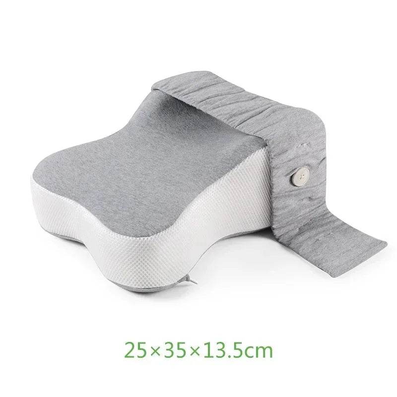 Orthopedic Slow Rebound Memory Cotton Clamp Leg Pillow Maternity Foot Pillow Strap Adjustable Side Sleeping Knee Leg Pillow - One-Sake.com
