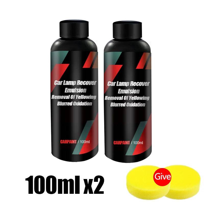 Car Headlight Restoration Polishing Kit – Oxidation Remover Paste for Yellowed, Foggy, or Scratched Headlights [Scratch Repair Paste for Improved Night Visibility &amp; Vehicle Maintenance] - One-Sake.com