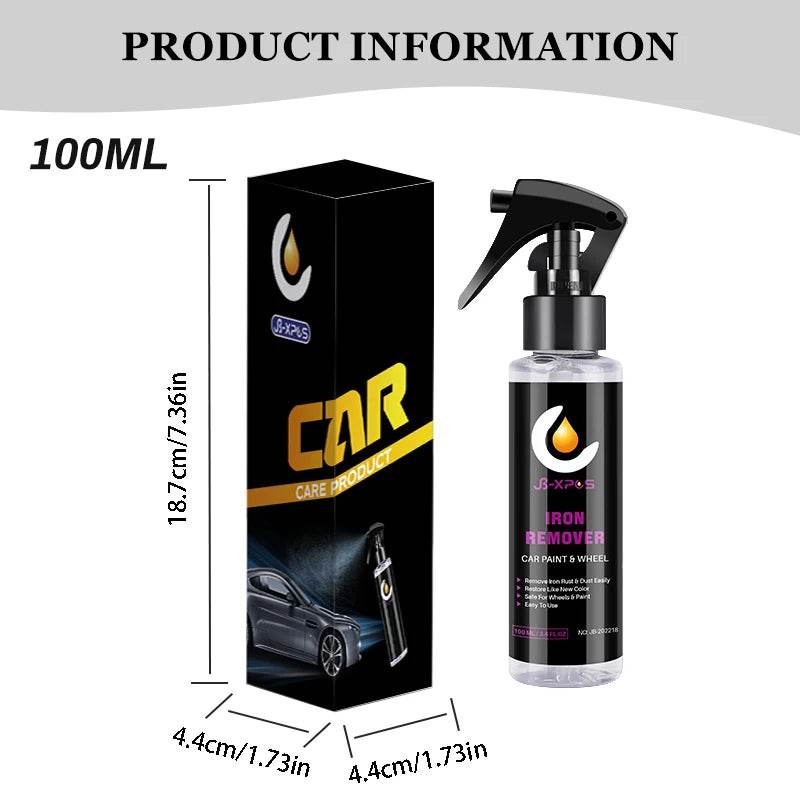 Iron Rust &amp; Brake Dust Remover Spray – 50ml/100ml Auto Detailing Chemical for Wheels, Rims &amp; Car Paint (JB-XPCS 18 Series) - One-Sake.com