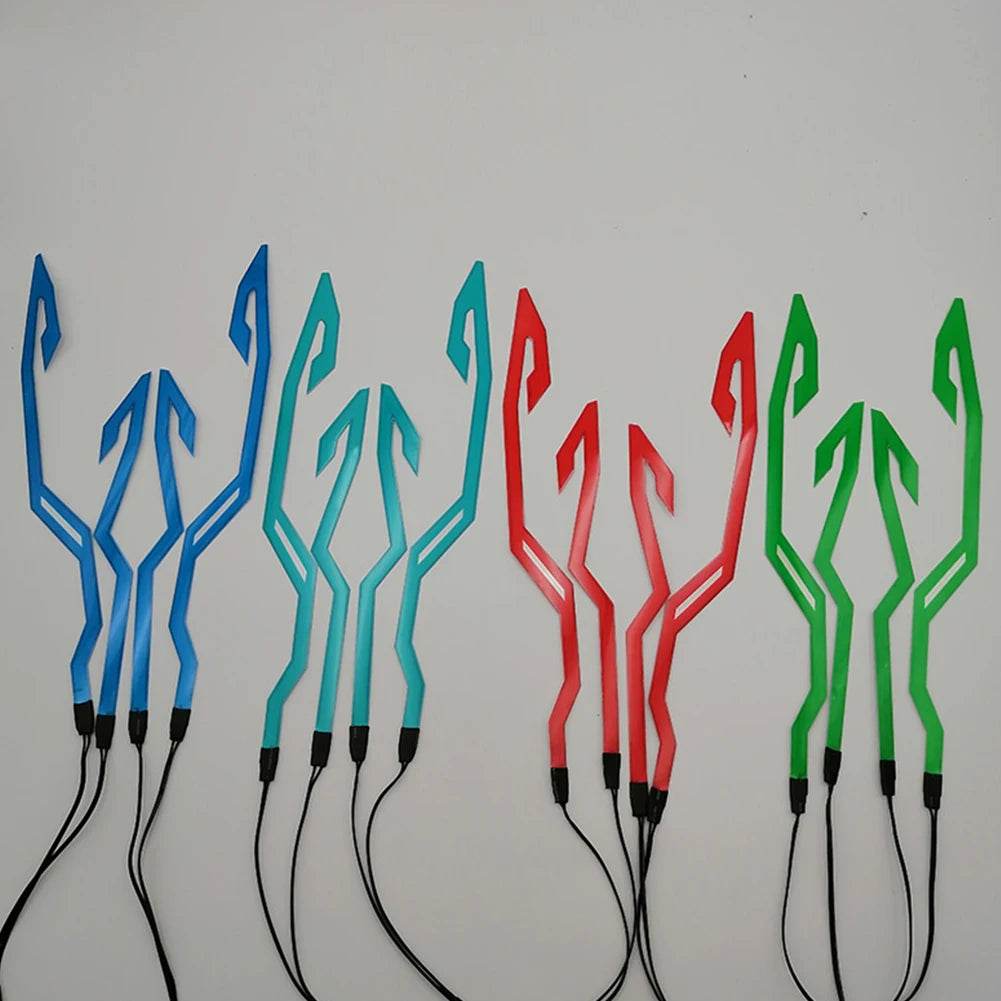 2023 4-in-1 LED Motorcycle Helmet Strip - Waterproof EL Sticker with Cold Light for Night Riding & Warning Visibility - One-Sake.com
