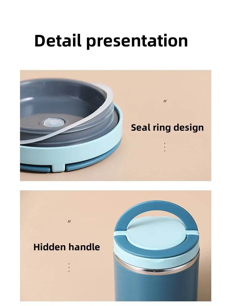 630ml/1000ml Thermal Food Container – Leak-Proof, Insulated Lunch Jar Keeps Meals Hot for 6-12 Hours - One-Sake.com