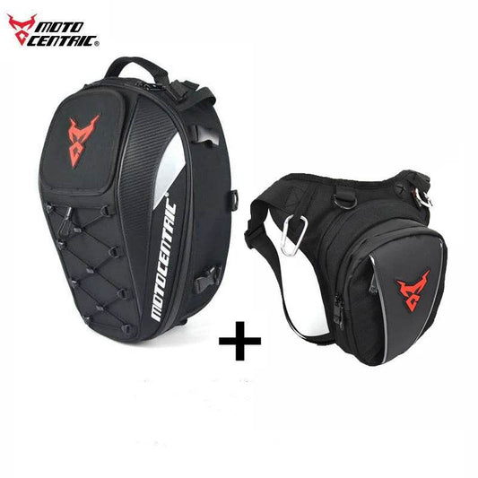 Motocentric 37L Motorcycle Backpack - Multi-Functional Rear Seat & Drop Leg Bag for Riders, High-Capacity Travel Gear - One-Sake.com