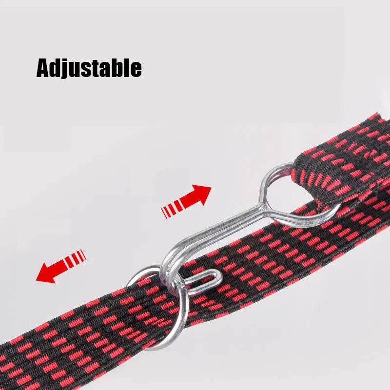 Elastic Motorcycle Luggage Straps with Hooks – Durable Rubber Tie-Downs for Bikes, Cars & Roof Racks - One-Sake.com