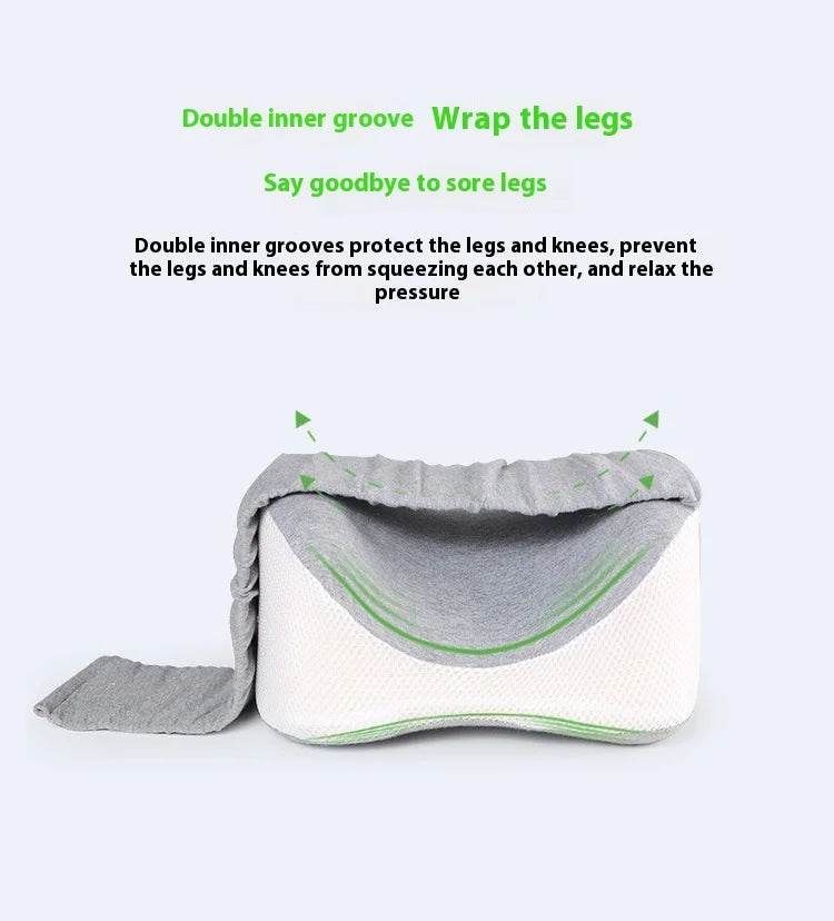 Orthopedic Slow Rebound Memory Cotton Clamp Leg Pillow Maternity Foot Pillow Strap Adjustable Side Sleeping Knee Leg Pillow - One-Sake.com