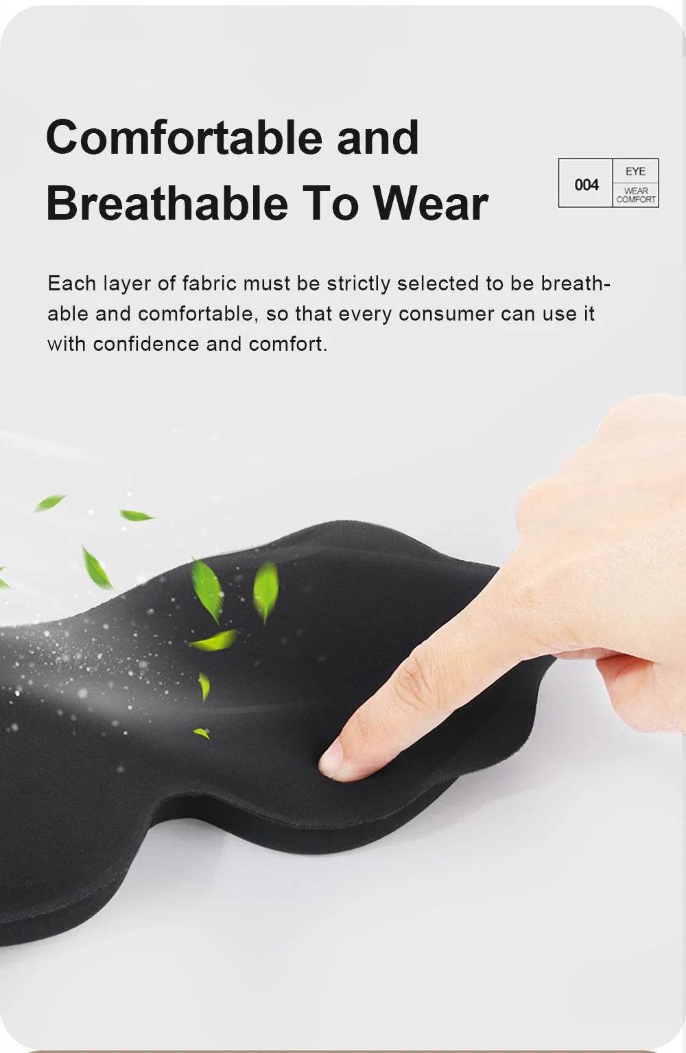 3D Sleep Mask – 6D Design, 360° Light Blocking & Pressure-Free Eye Mask for Ultimate Comfort - One-Sake.com