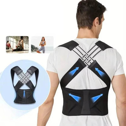 Adjustable Posture Corrector Brace – Prevent Hunchback & Spinal Distortion | Comfortable Back Support for Men & Women - One-Sake.com