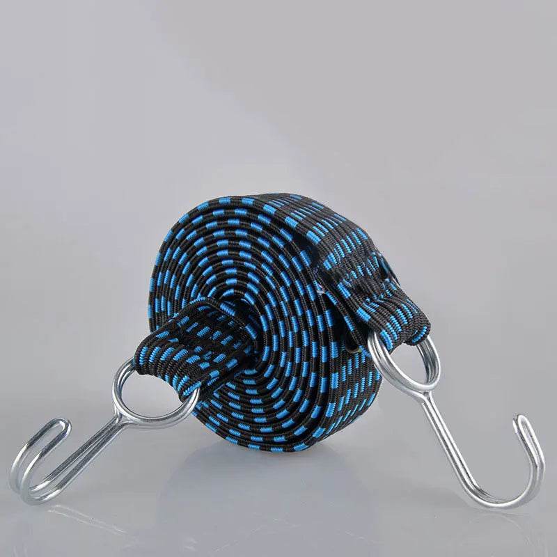 Elastic Motorcycle Luggage Straps with Hooks – Durable Rubber Tie-Downs for Bikes, Cars & Roof Racks - One-Sake.com
