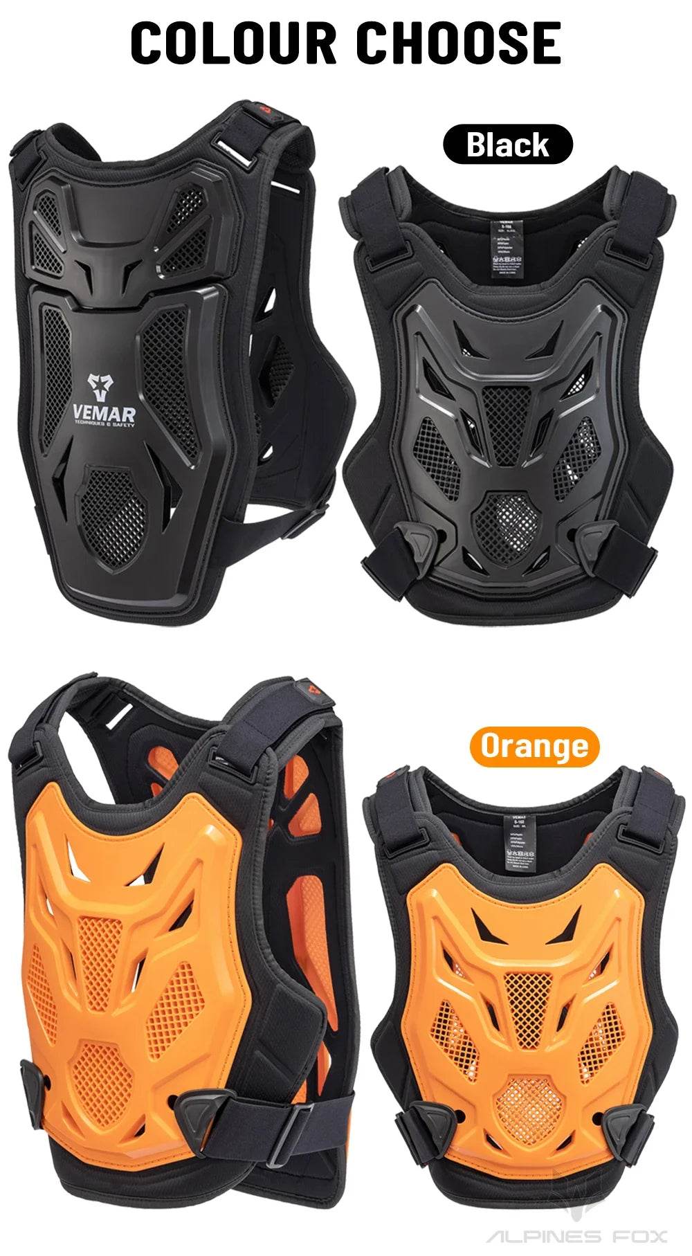 All-Season Motocross Armor Vest - Motorcycle Chest & Back Protector for Men & Women, DH/MTB/MX Body Protection Gear - One-Sake.com