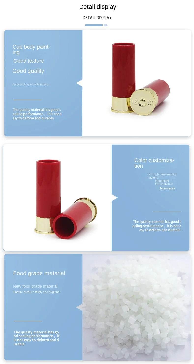 4Pcs Shotgun Shell Shot Glasses – Unique Hunting-Themed Drinking Cups, Perfect Gift for Men - One-Sake.com