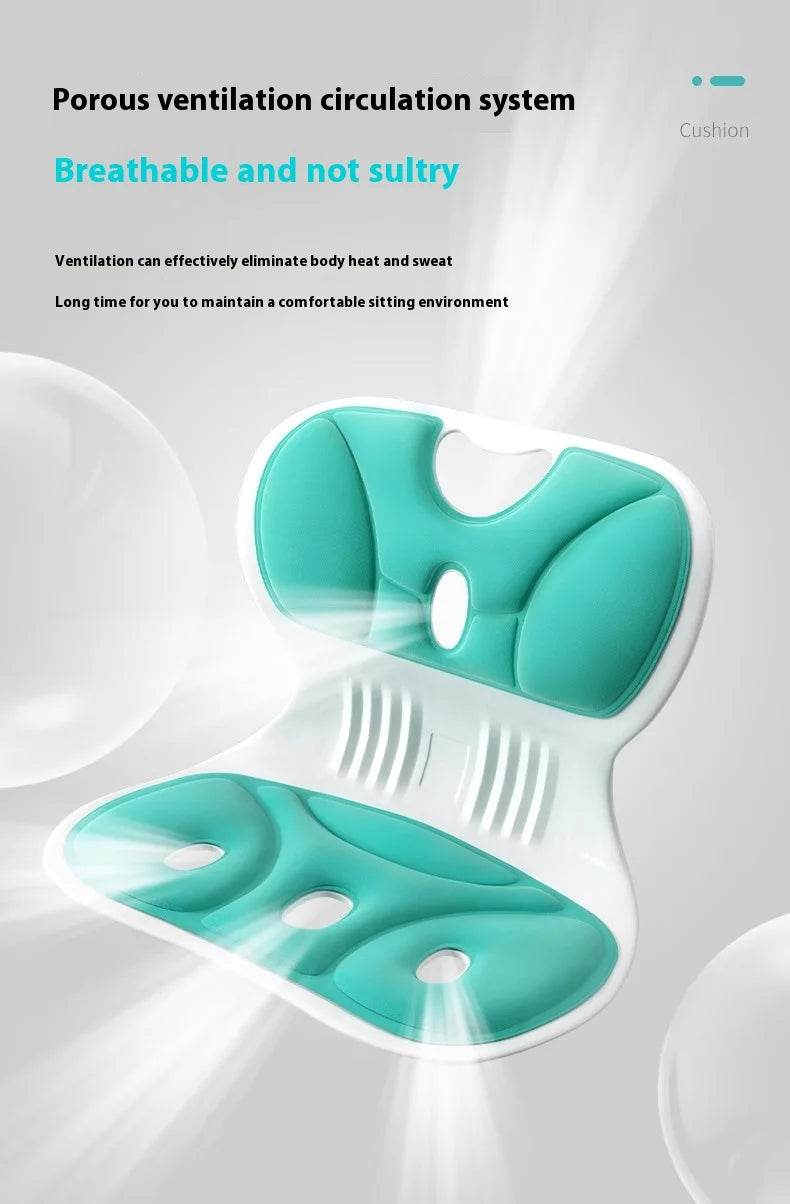 Waist Pad Office Memory Sponge Breathable Long Sitting Without Tiring Home/Outdoor Back Posture Correction Pad - One-Sake.com
