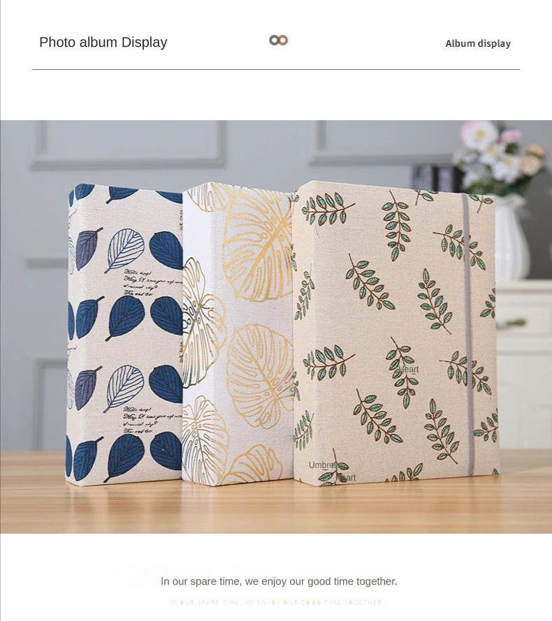 200-Sheet 6-Inch Fabric Photo Album – Creative Interleaf Design Family Memory Book for Children Growth, Weddings &amp; Memorial Keepsakes | Large Capacity Fabric Scrapbook - One-Sake.com