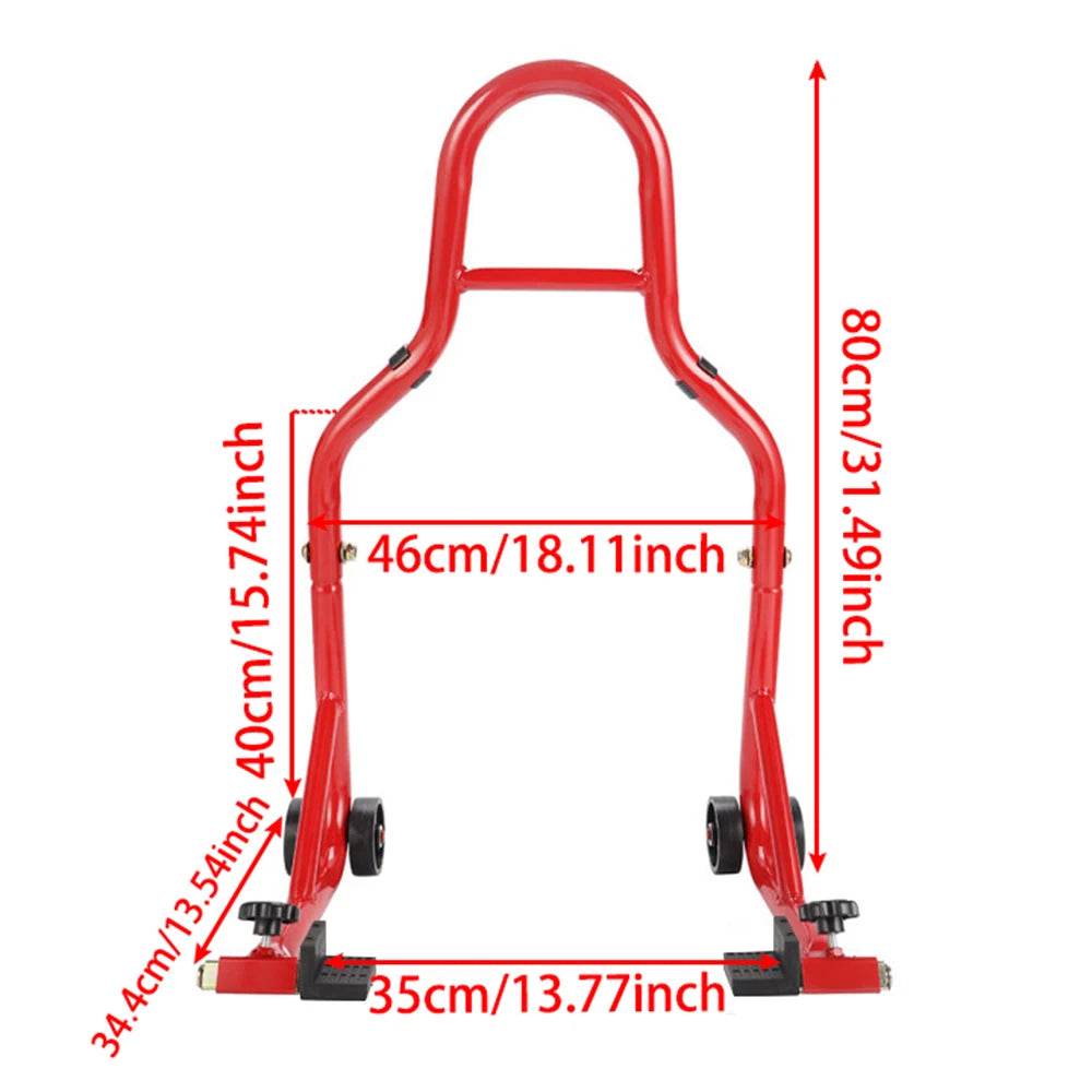 Universal Motorcycle Rear Wheel Stand - Durable Black Auto Wheel Support Frame for Harley, Suzuki & All Bikes, Tire Repair Tool - One-Sake.com