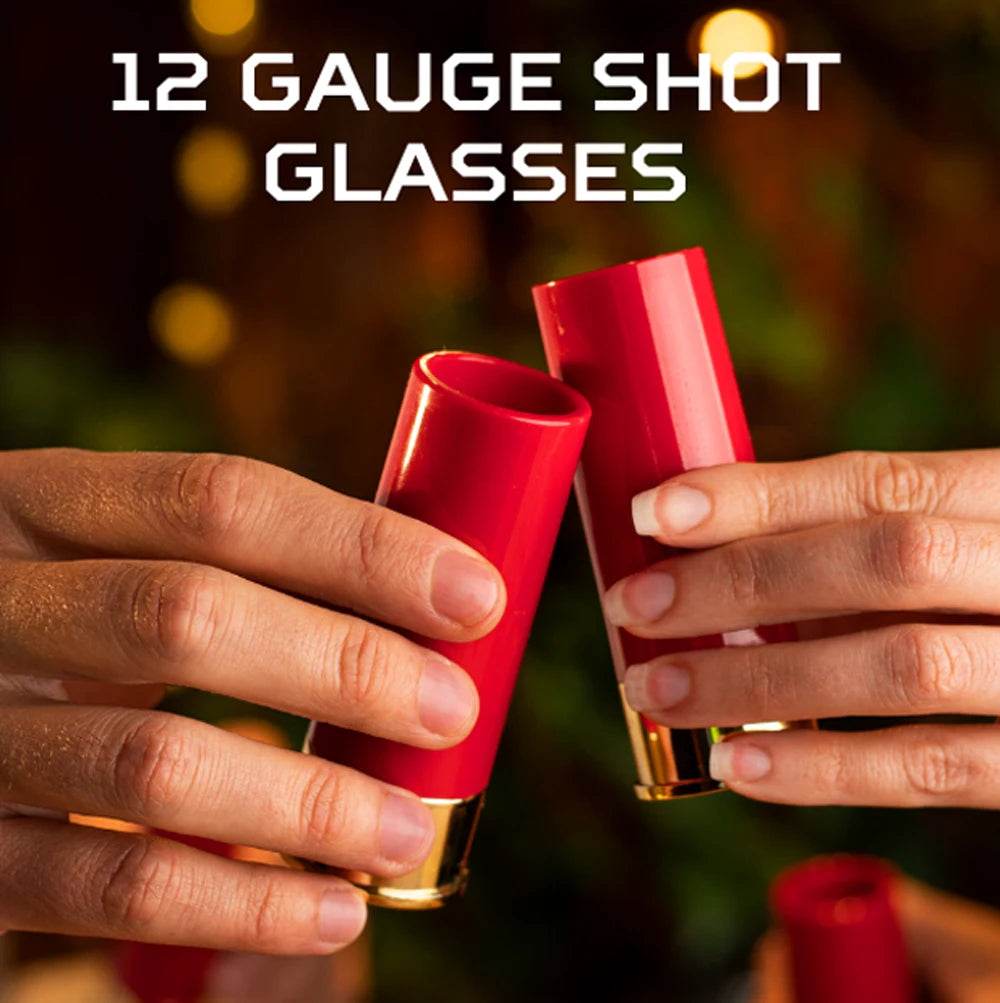 4Pcs Shotgun Shell Shot Glasses – Unique Hunting-Themed Drinking Cups, Perfect Gift for Men - One-Sake.com