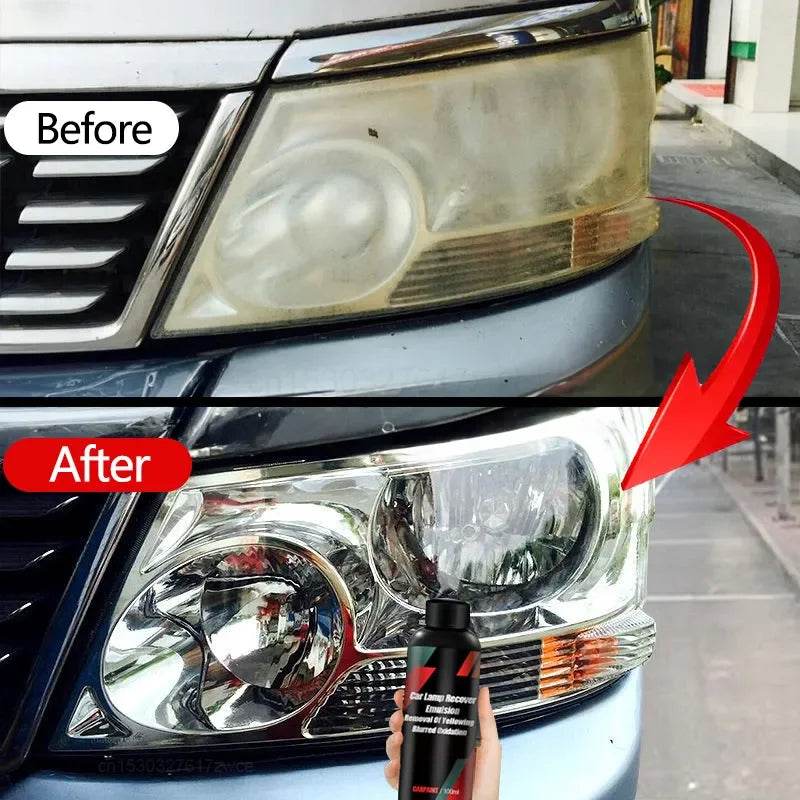 Car Headlight Restoration Polishing Kit – Oxidation Remover Paste for Yellowed, Foggy, or Scratched Headlights [Scratch Repair Paste for Improved Night Visibility &amp; Vehicle Maintenance] - One-Sake.com