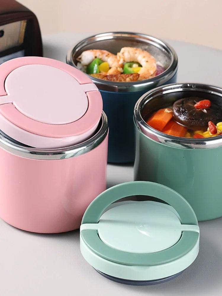 630ml/1000ml Thermal Food Container – Leak-Proof, Insulated Lunch Jar Keeps Meals Hot for 6-12 Hours - One-Sake.com