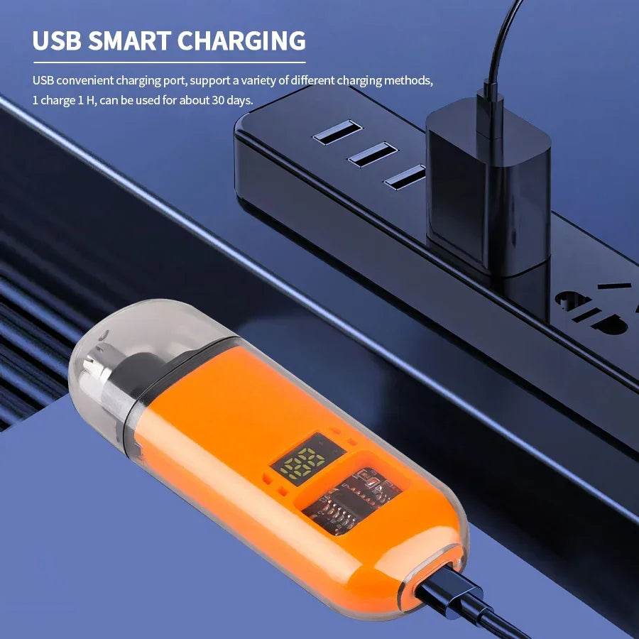 2-in-1 Electric Portable Ear &amp; Nose Hair Trimmer | Painless Grooming Tool for Men - One-Sake.com