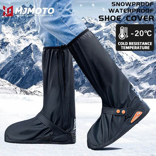 High-Top Waterproof Rain Boot Covers - Stay Dry and Safe in Any Weather - One-Sake.com