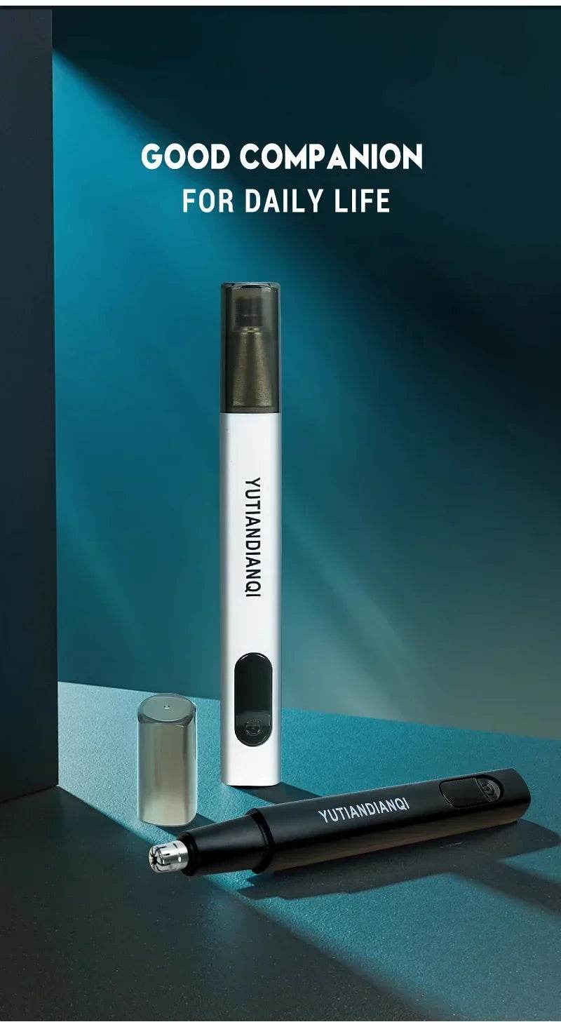 2-in-1 Electric Portable Ear &amp; Nose Hair Trimmer | Painless Grooming Tool for Men - One-Sake.com