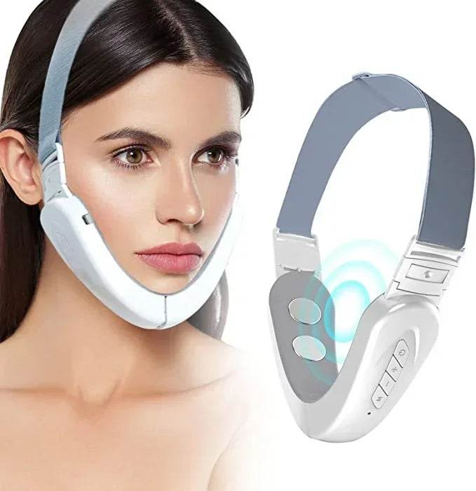 Electric V-Face Lift Device – LED Photon Therapy, EMS Microcurrent & Skin Tightening for Double Chin Removal & Wrinkle Reduction - One-Sake.com