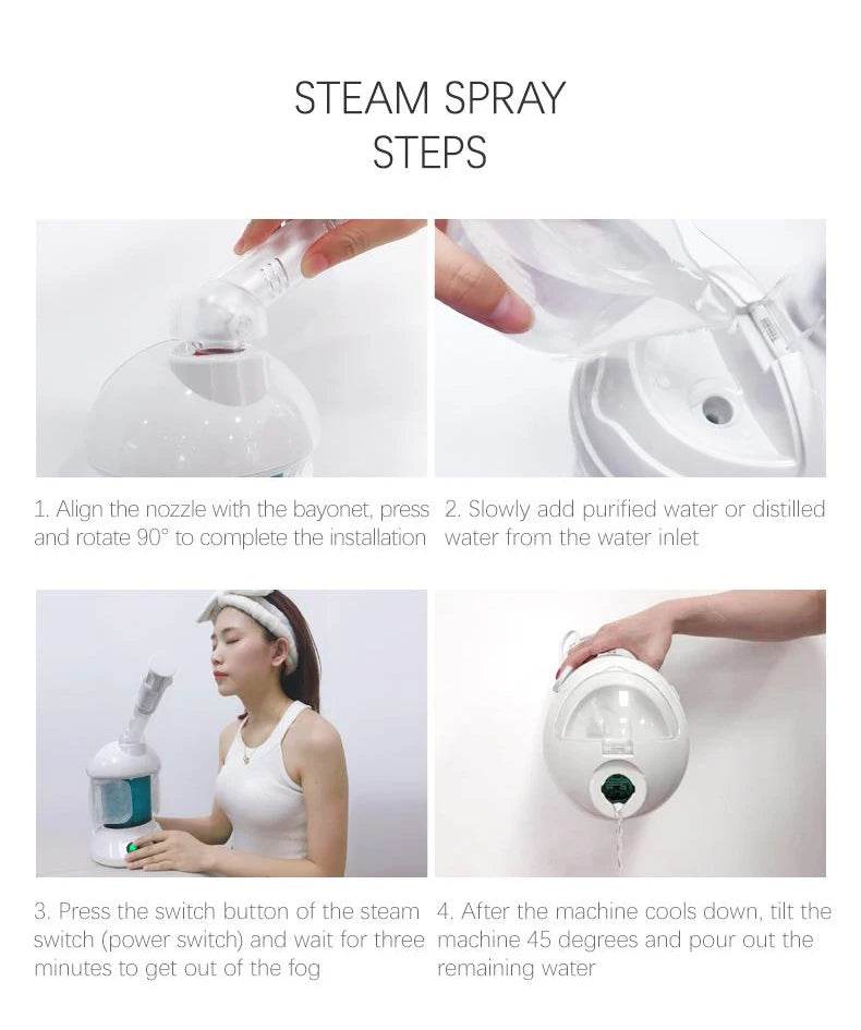 KSKIN Custom Hot Sale Face Mist Spray Portable Facial Steamer For Face Professional Ionic Facial Steamer - One-Sake.com