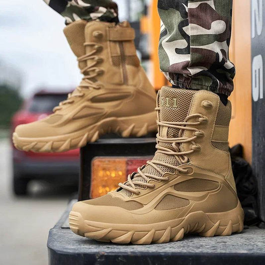 Tactical Men's Boots - Lightweight, Non-Slip Outdoor Shoes for Autumn & Special Forces Field Use (Zapatillas Hombre) - One-Sake.com