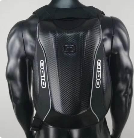 OGIO 30-48L Carbon Fiber Motorcycle Backpack - Waterproof Hard Shell Racing Bag for High-Capacity Travel & Storage (2024 Edition) - One-Sake.com
