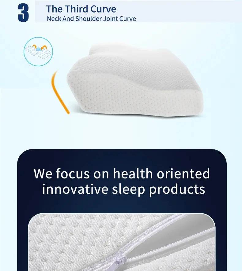 Memory Foam Bed Orthopedic Pillow Neck Protection Slow Rebound Memory Pillow Butterfly Shaped Health Cervical Neck - One-Sake.com