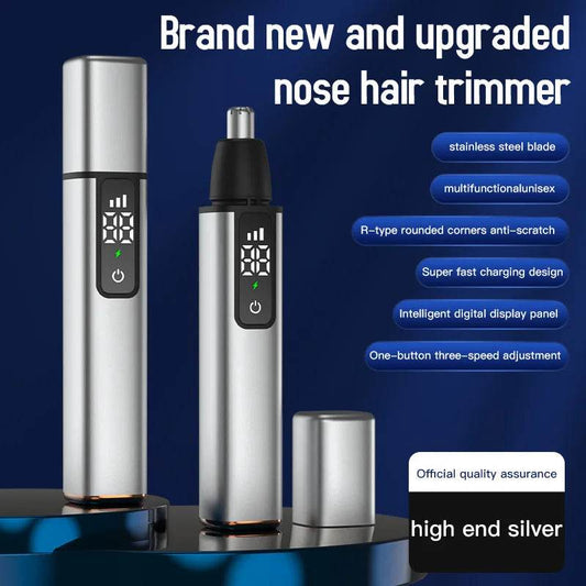 Xiaomi Rechargeable Touch Screen Ear Nose Hair Trimmer – Type-C Fast Charging Electric Clipper for Precision Grooming [LED Display | Waterproof Design | 90-Day Battery Life] - One-Sake.com