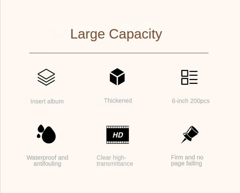 200-Sheet 6-Inch Fabric Photo Album – Creative Interleaf Design Family Memory Book for Children Growth, Weddings &amp; Memorial Keepsakes | Large Capacity Fabric Scrapbook - One-Sake.com