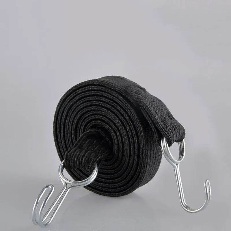 Elastic Motorcycle Luggage Straps with Hooks – Durable Rubber Tie-Downs for Bikes, Cars & Roof Racks - One-Sake.com