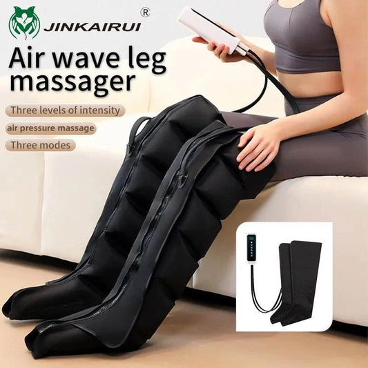 Air Pressure Leg Massager Foot Massage Boots Kneading Squeeze Deep Relaxation Calf With Remote Control - One-Sake.com