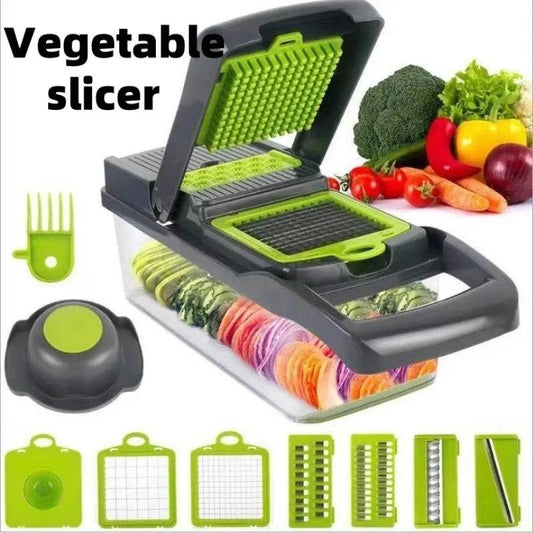 All-in-One Multifunctional Vegetable Slicer – Onion Chopper, Cucumber Slicer & Food Grater - One-Sake.com