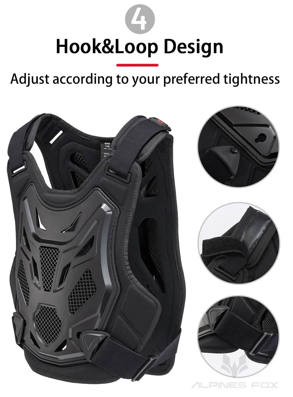 All-Season Motocross Armor Vest - Motorcycle Chest & Back Protector for Men & Women, DH/MTB/MX Body Protection Gear - One-Sake.com