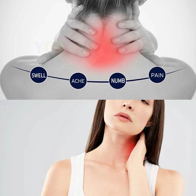Electric Heated Neck Belt – 3 Heat Levels & Massage for Neck Pain Relief, Warmth & Relaxation - One-Sake.com