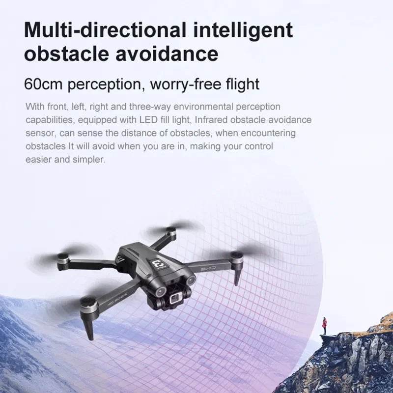Z908 Pro Max GPS Drone – 8K HD Dual Camera Brushless Quadcopter with Optical Flow, 9000M RC Range &amp; Foldable Design [Smart Flight Modes | Long-Range RC Drone | Obstacle Avoidance Technology] - One-Sake.com