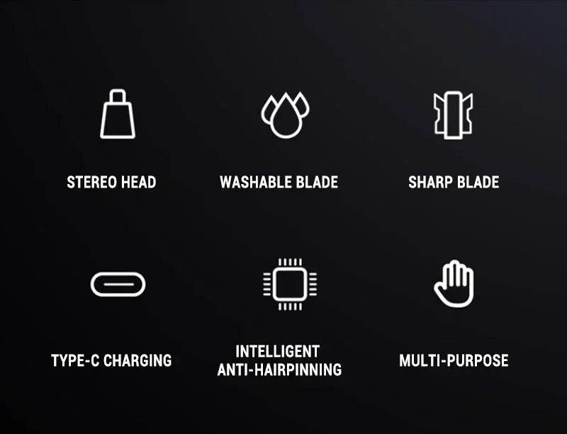 2-in-1 Electric Portable Ear &amp; Nose Hair Trimmer | Painless Grooming Tool for Men - One-Sake.com