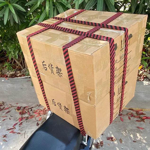 Elastic Motorcycle Luggage Straps with Hooks – Durable Rubber Tie-Downs for Bikes, Cars & Roof Racks - One-Sake.com