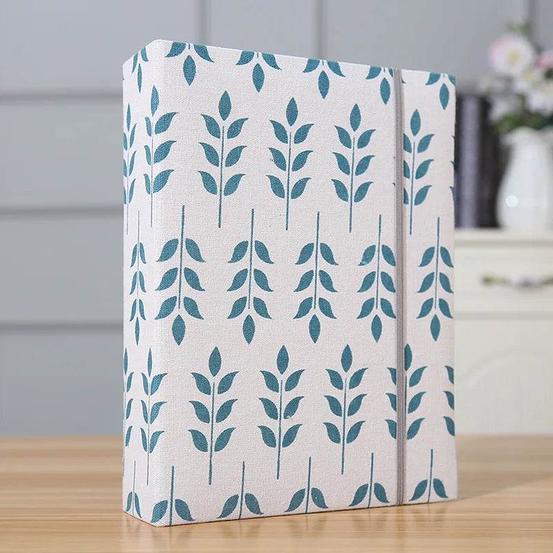 200-Sheet 6-Inch Fabric Photo Album – Creative Interleaf Design Family Memory Book for Children Growth, Weddings &amp; Memorial Keepsakes | Large Capacity Fabric Scrapbook - One-Sake.com